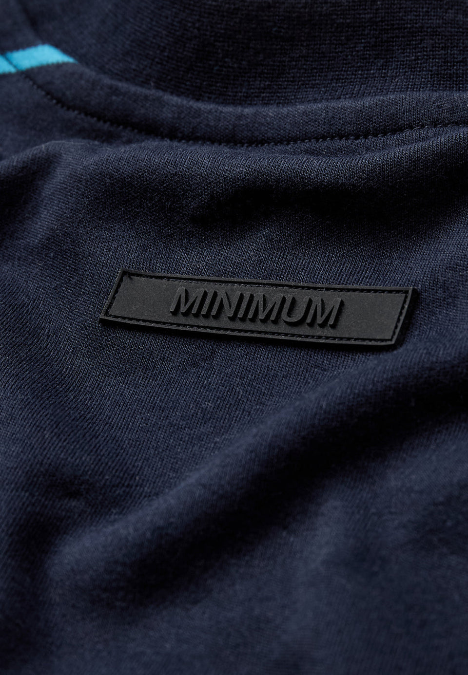 Minimum Elias Ovz Ss Striped Tee Donkerblauw Heren