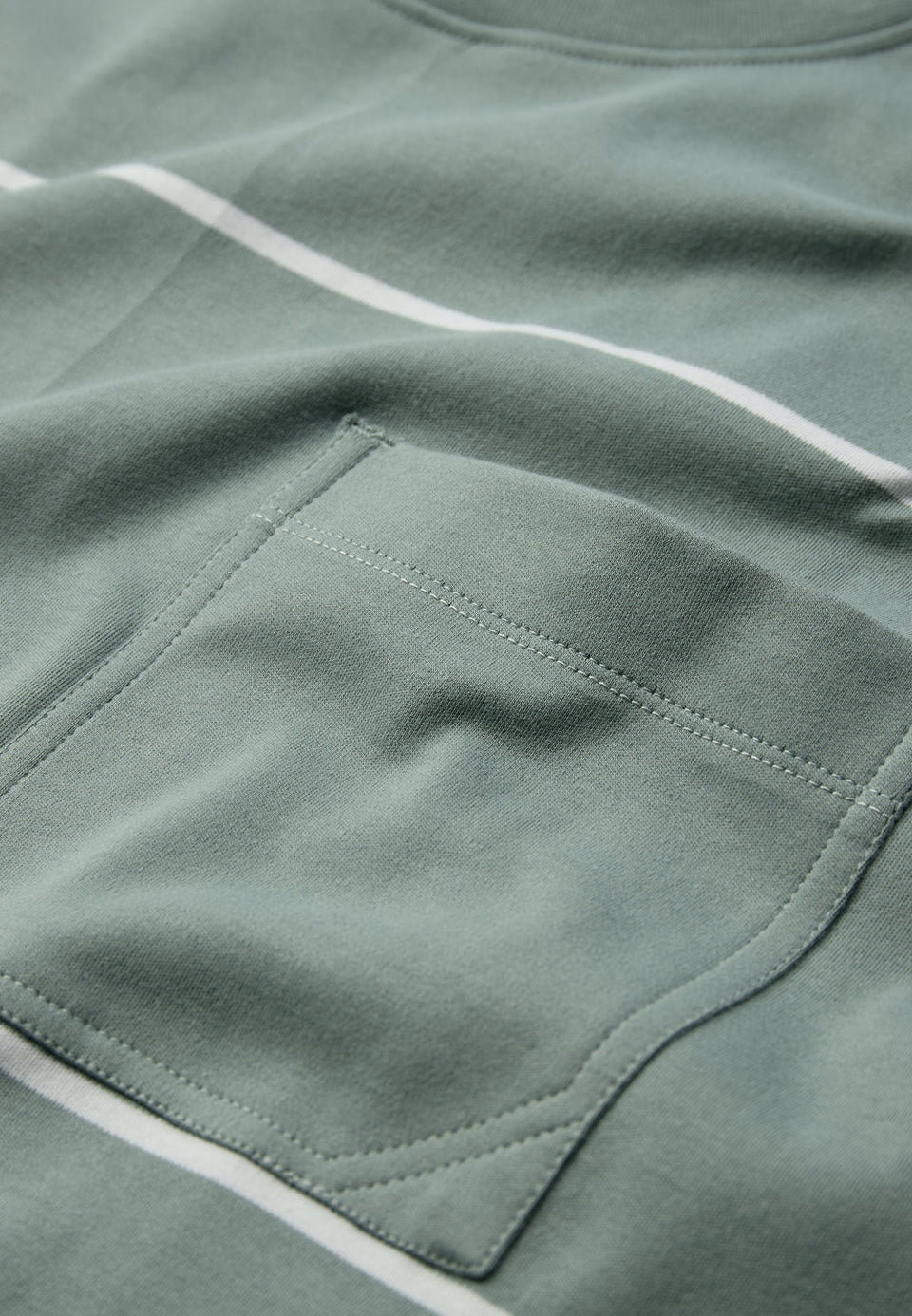 Minimum Elias Ovz Ss Striped Tee Lichtgroen Heren