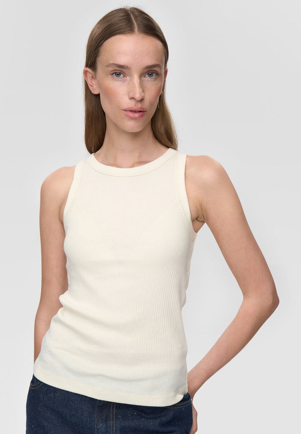 Minimum Lila Tank Top 4226 Wit Dames