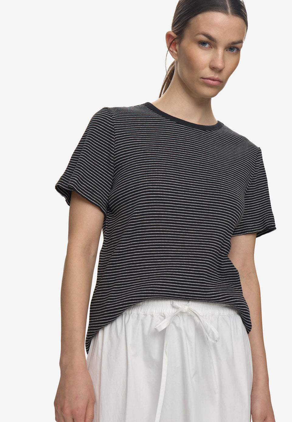 Minimum Lilou T-shirt  Zwart Dames