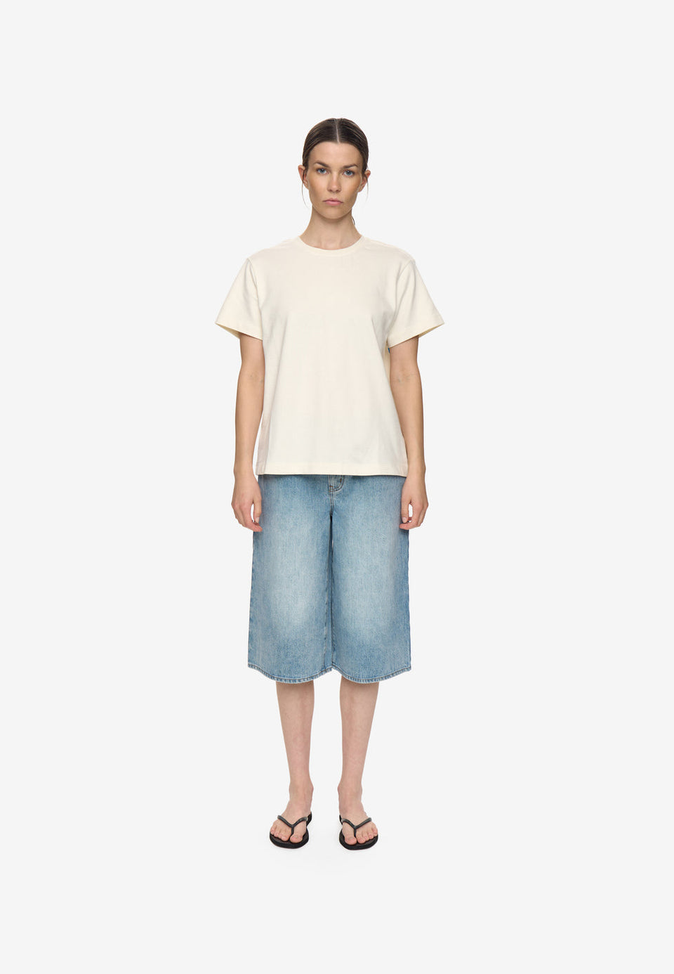 Minimum Lilou T-shirt Wit Dames