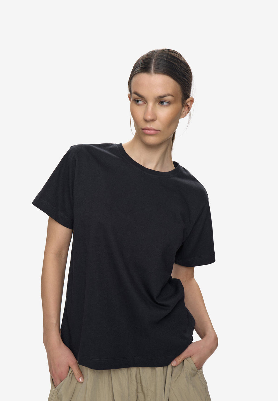 Minimum Lilou T-shirt Zwart Dames