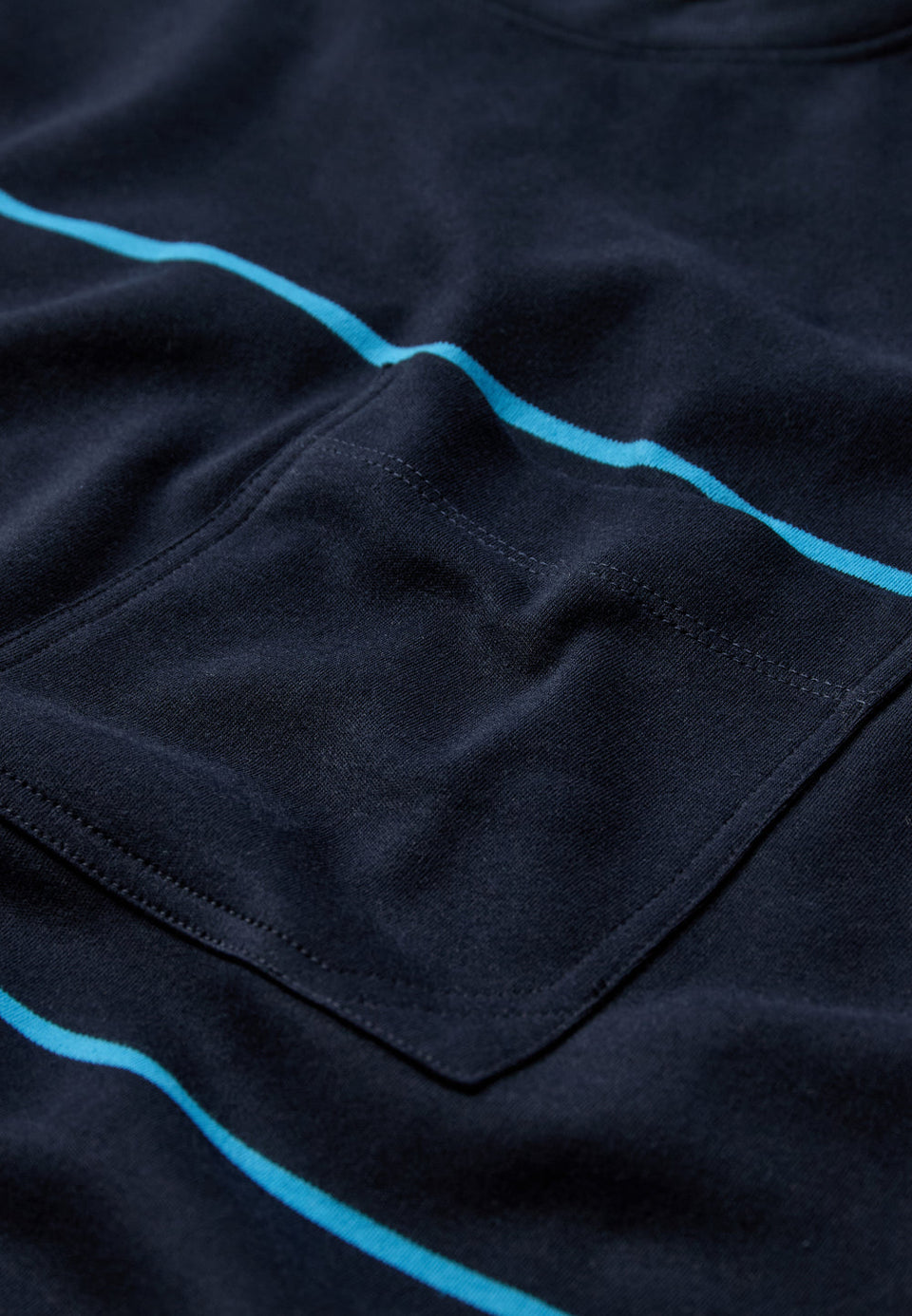 Minimum Luke Ovz Ls Striped Tee Donkerblauw Heren