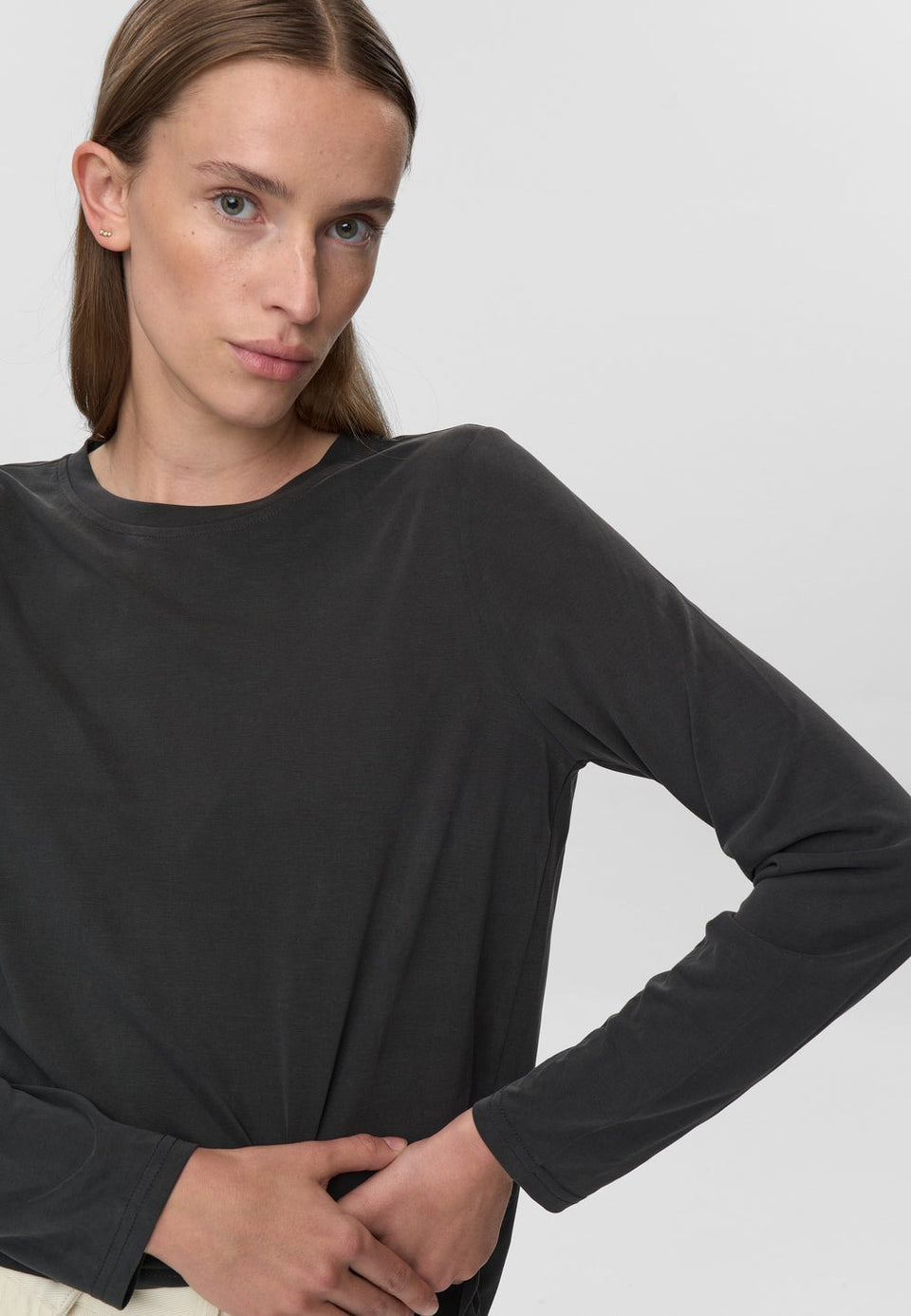 Minimum Margot Tee Zwart Dames