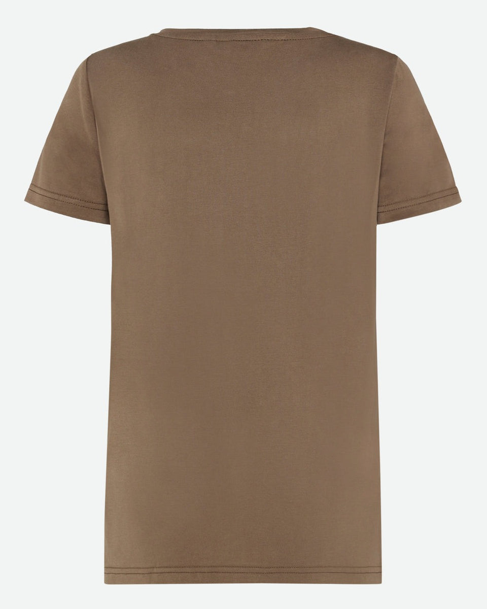 Minimum Rynah 2.0 T-shirt Lichtbruin Dames