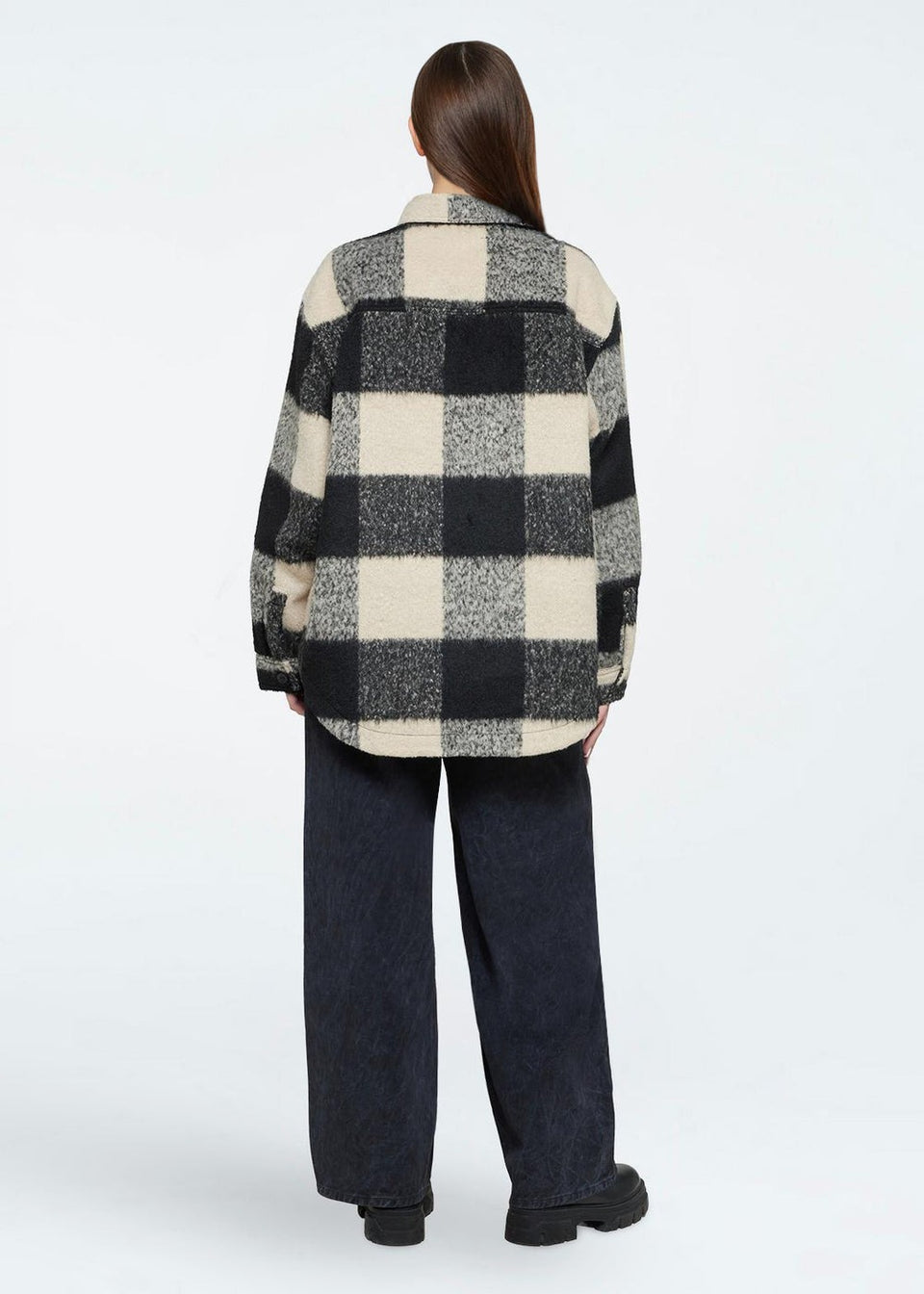 Minimum Siggas Shirtjacket Zwart Dames