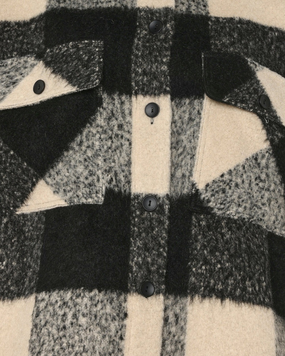 Minimum Siggas Shirtjacket Zwart Dames