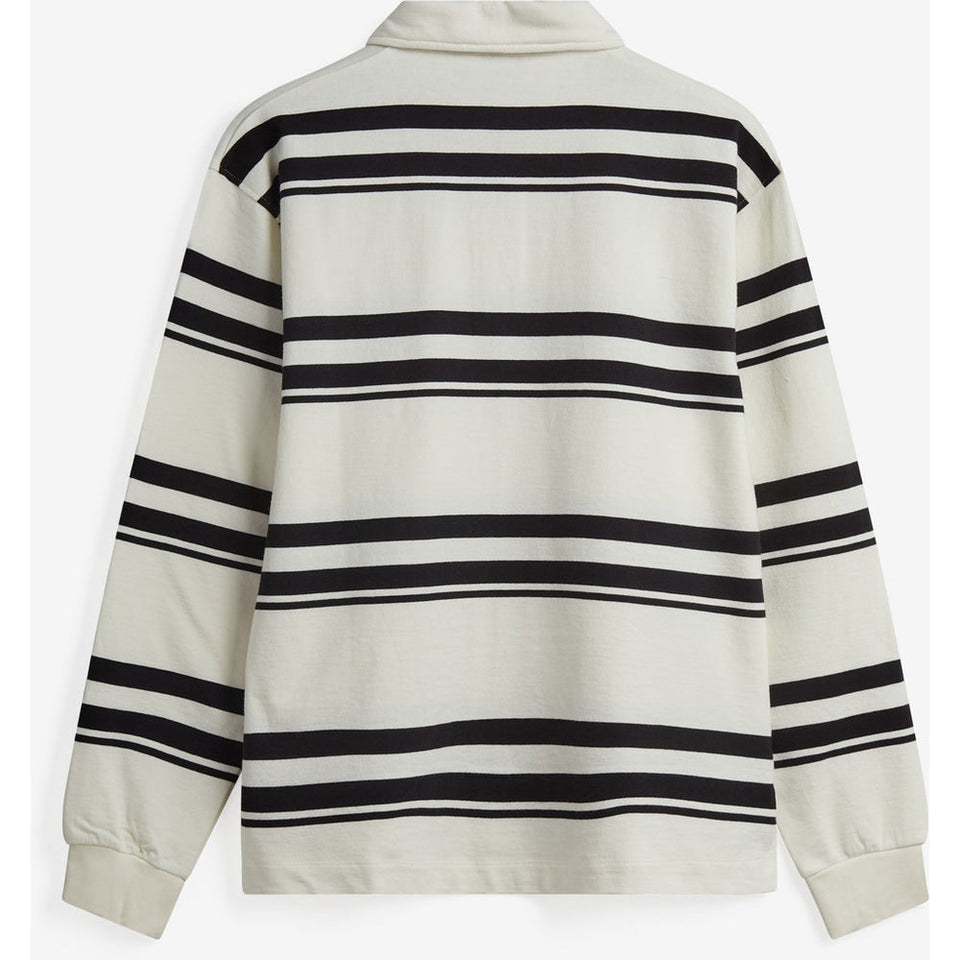 Minimum Tate Rlx Ls Striped Rugby Polo Wit Heren