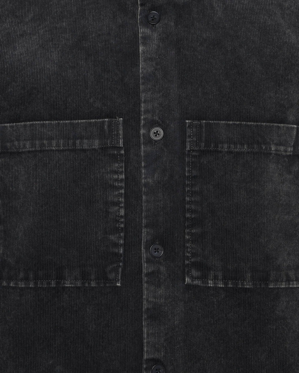 Minimum Titan Ribcord Overshirt Donkergrijs Heren