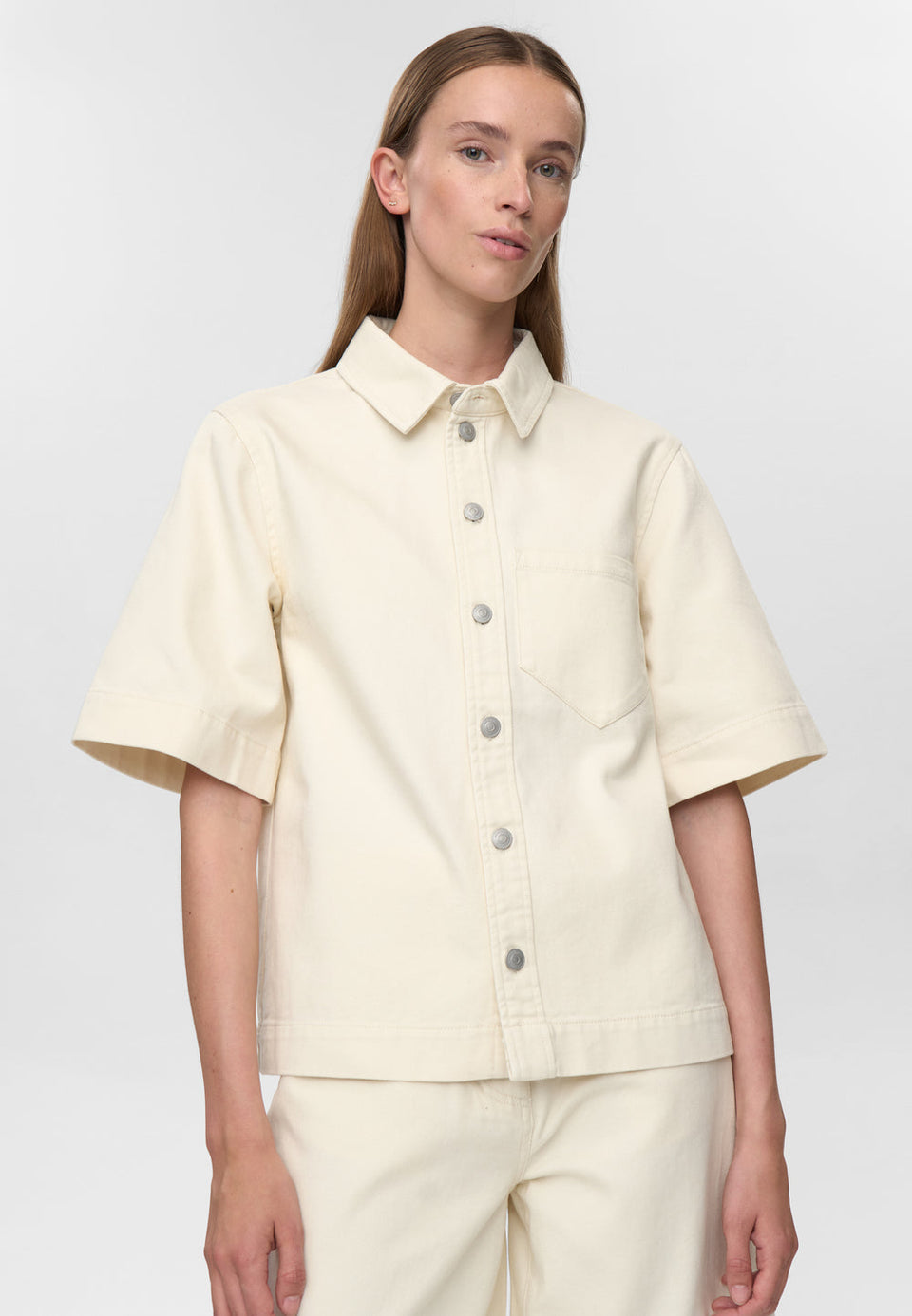 Minimum Vida Ss Shirt Wit Dames