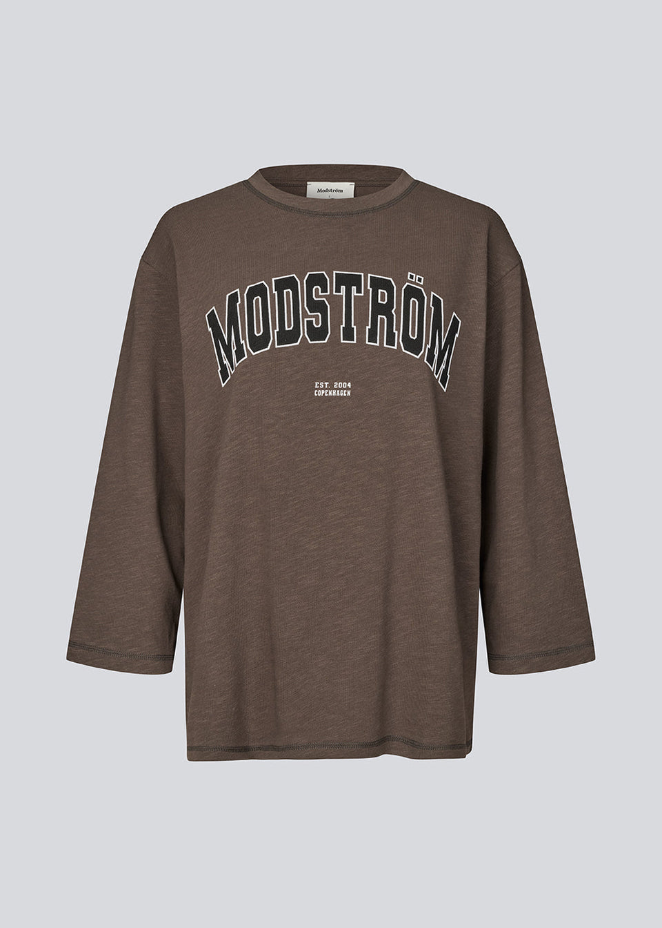 Modstrom Bamboo T-shirt Donkerbruin Dames