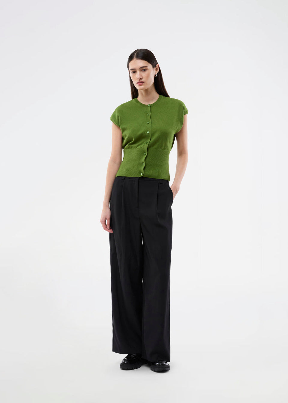 Modstrom Bernadette Vest Groen Dames