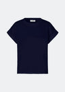 Modstrom Brasil Short T-shirt Donkerblauw Dames