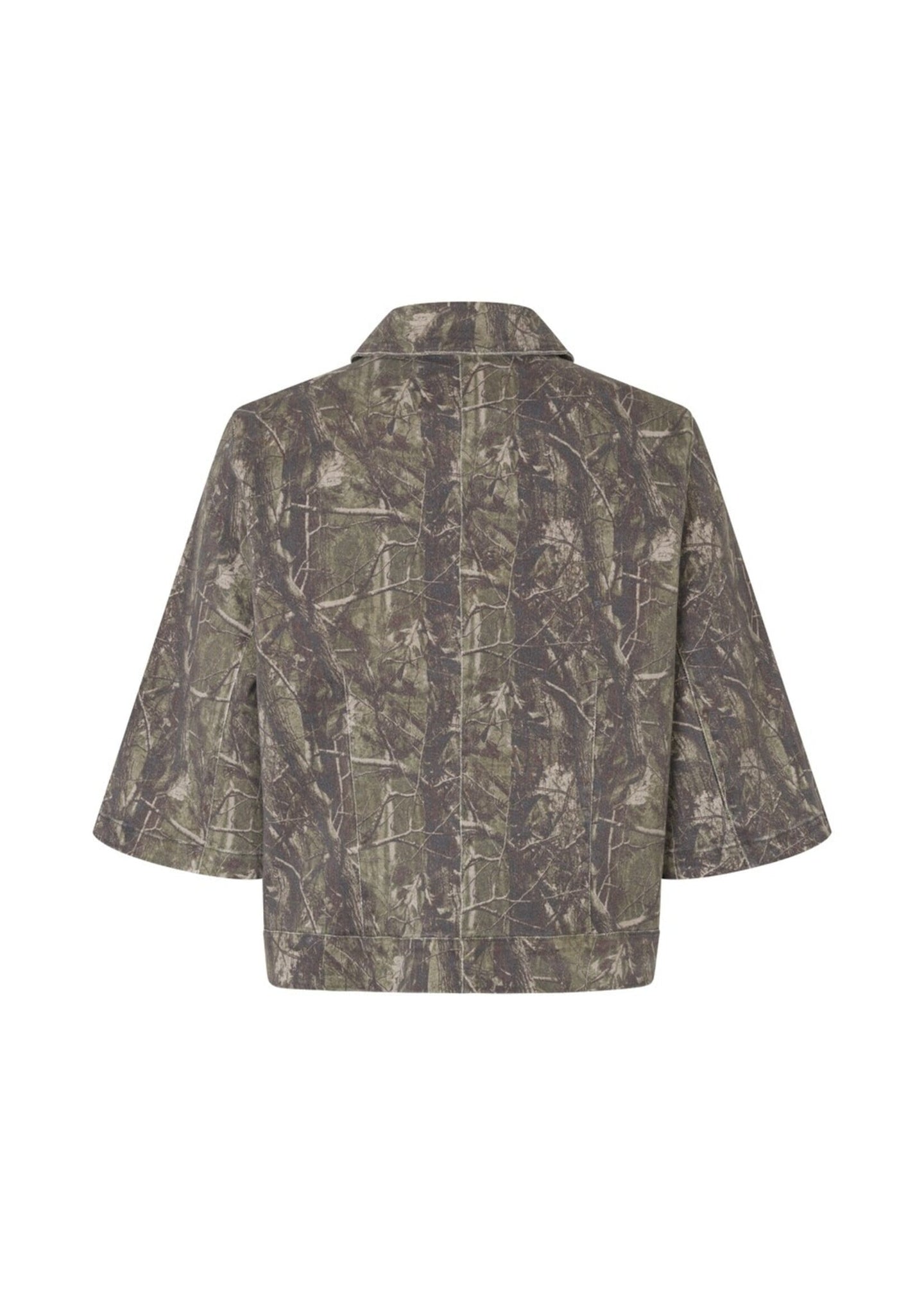 Modstrom Carten Print Shirt Donkergroen Dames