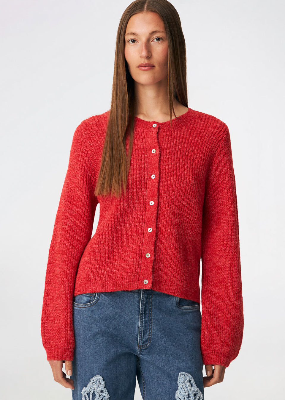 Modstrom Cris Cardigan Rood Dames