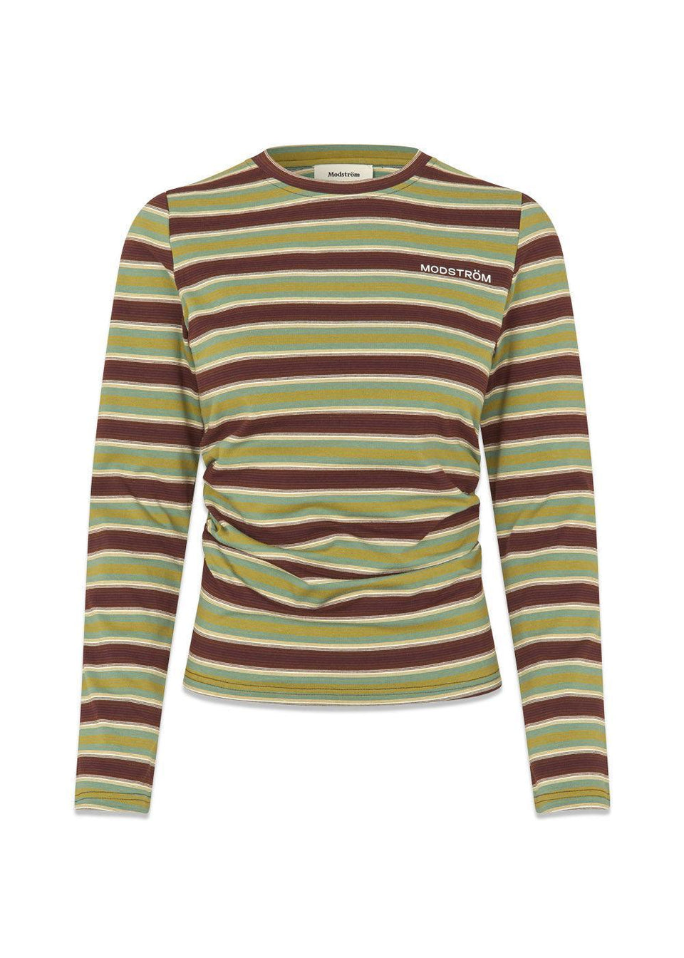 Modstrom Dennis Slim Ls T-shirt Donkerrood Dames
