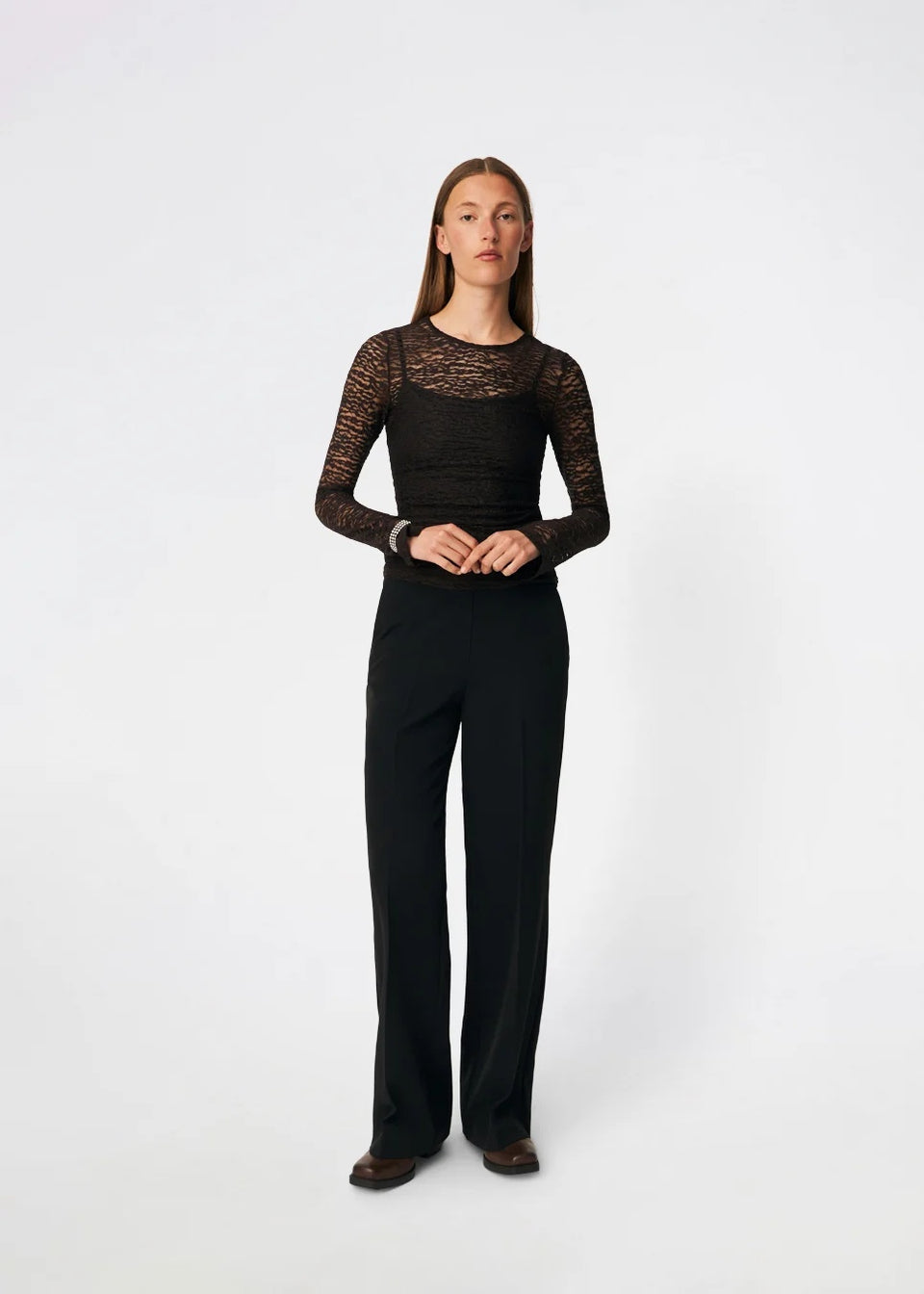 Modstrom Diana Top Donkerbruin Dames