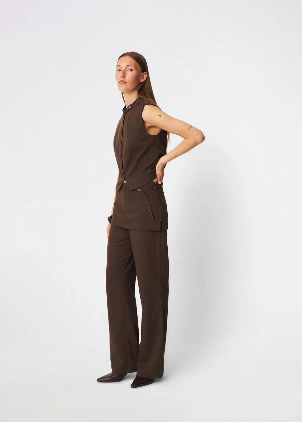 Modstrom Dodo Pants Donkerbruin Dames