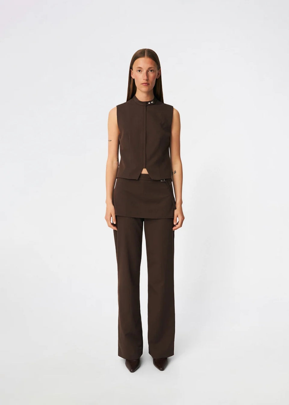 Modstrom Dodo Pants Donkerbruin Dames
