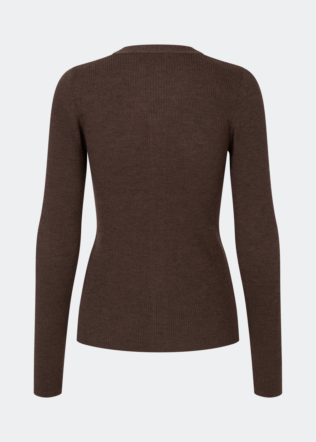 Modstrom Hiroki Vneck Cardigan Donkerbruin Dames