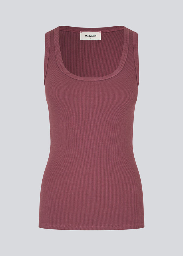 Modstrom Igor Tanktop Donkerrood Dames