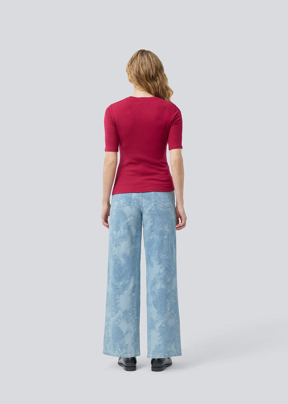 Modstrom Krown O-neck T-shirt Rood Dames