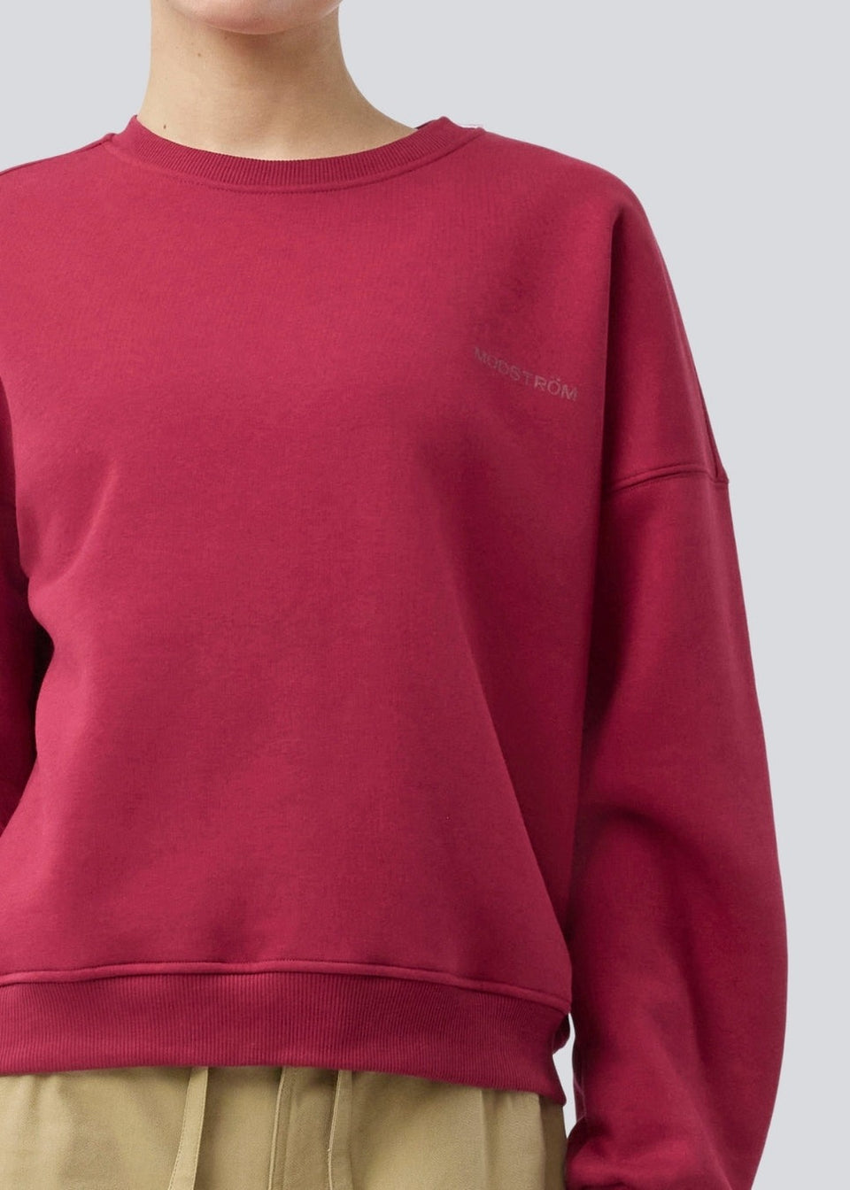 Modstrom Paula Sweat Rood Dames