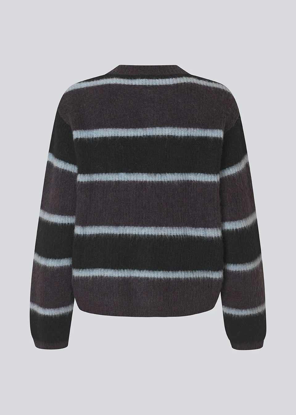Modstrom Rafael Stripe Cardigan Donkerrood Dames