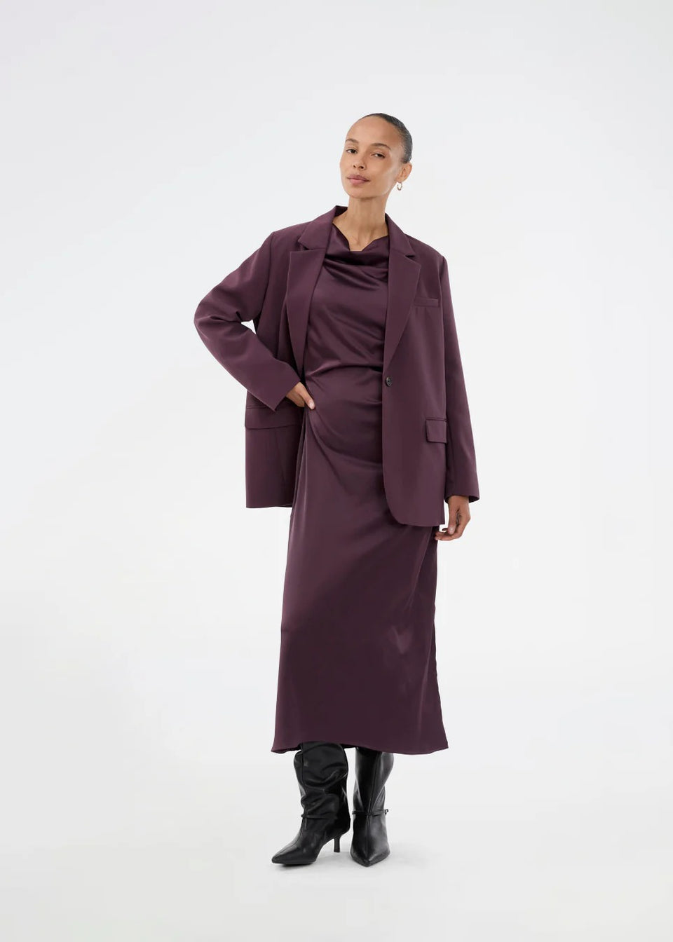 Modstrom Taylor Dress Donkerrood Dames