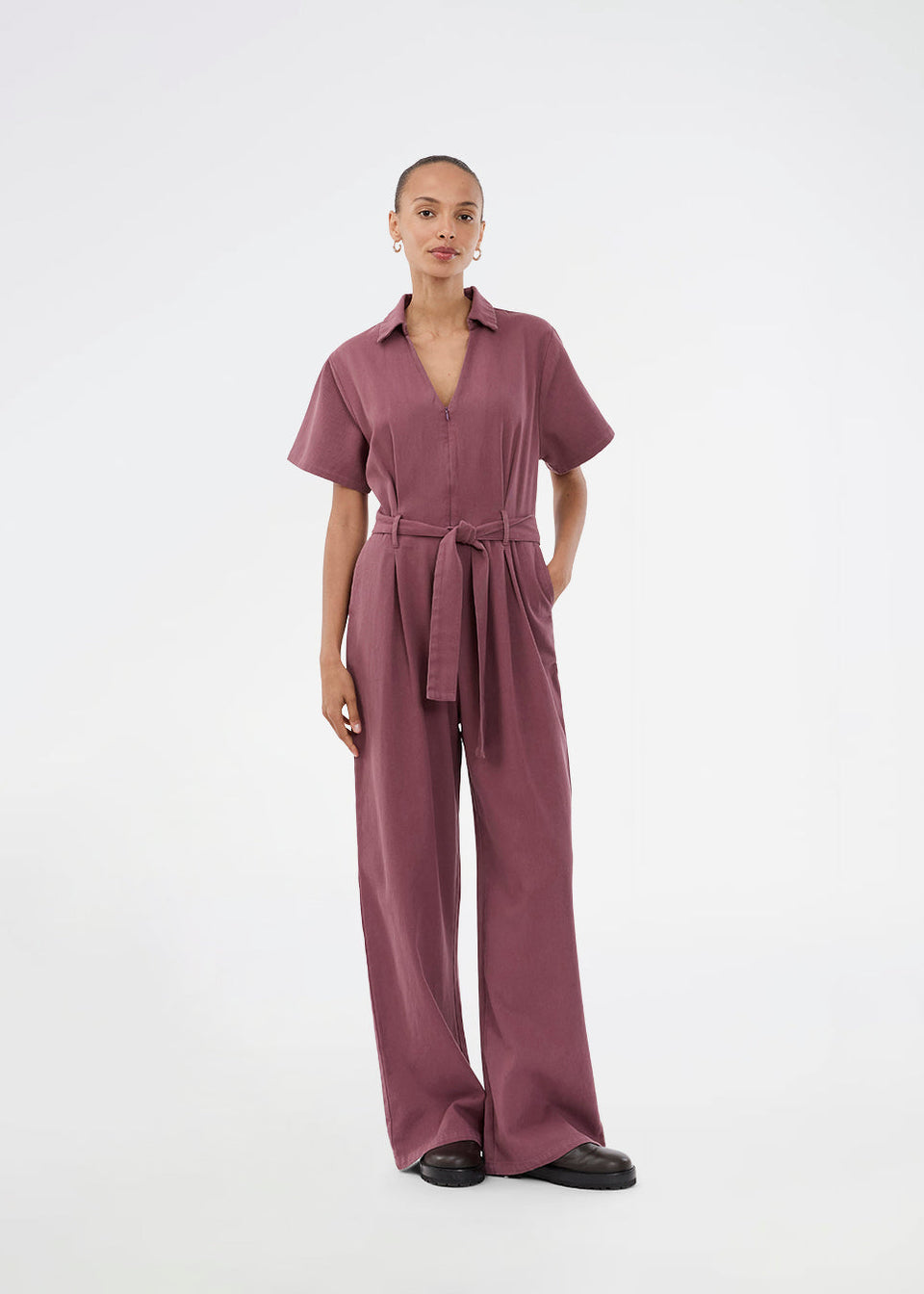 Modstrom Valle Jumpsuit Donkerrood Dames