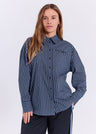Norr Holly Shirt Donkerblauw Dames