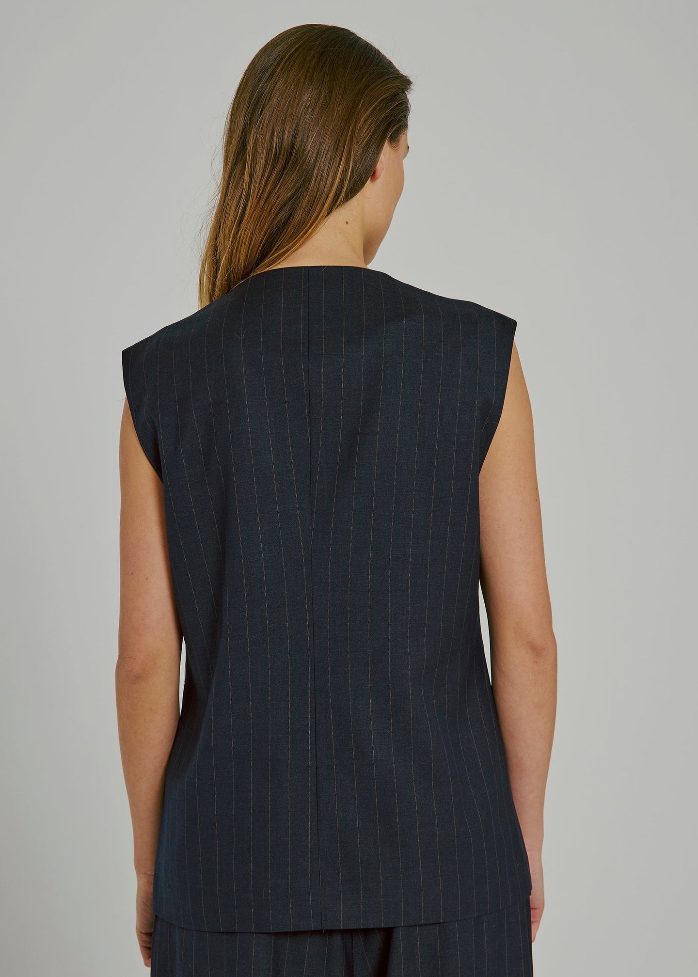 Norr Kandria Waistcoat Donkerbruin Dames