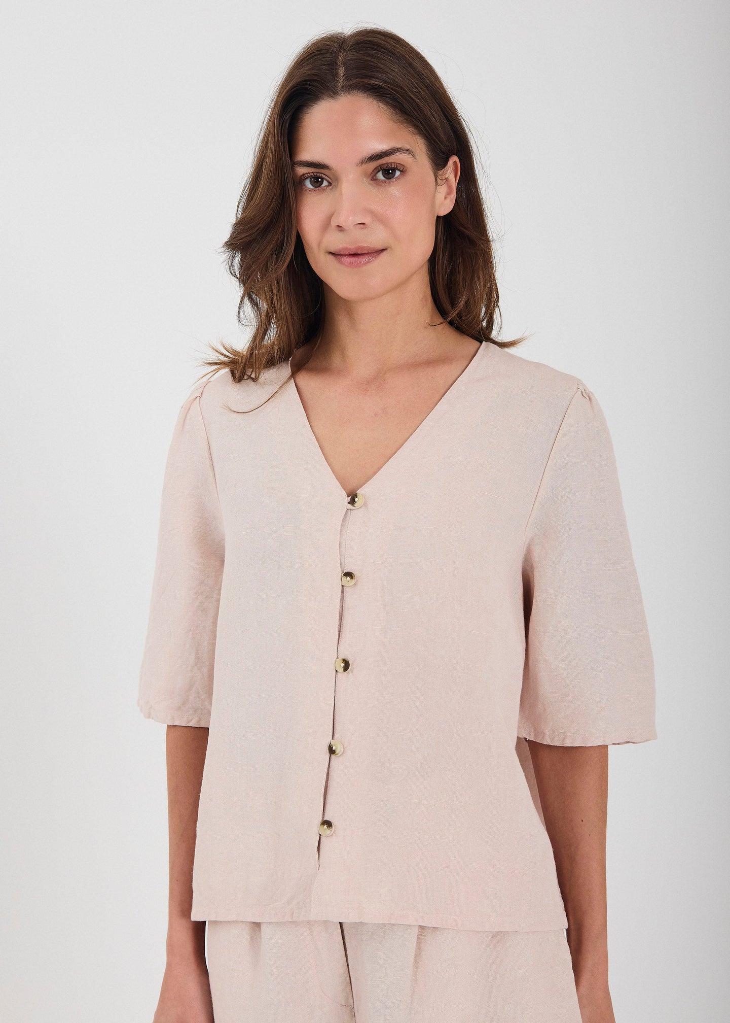 Norr Lineo Top Lichtroze Dames