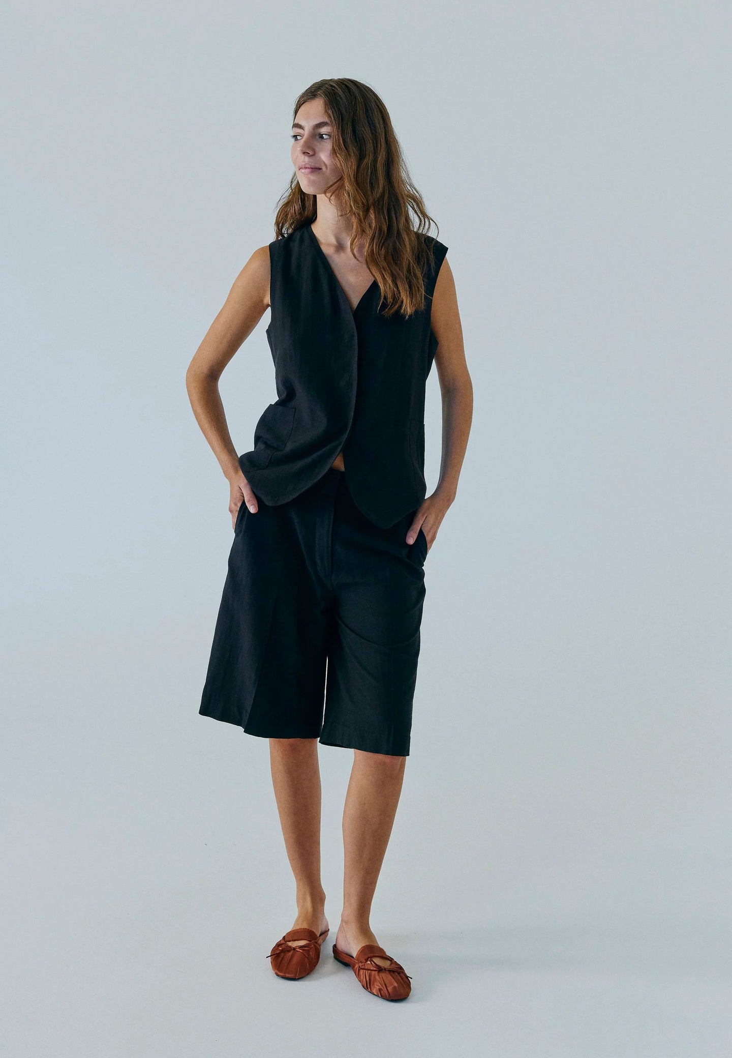Norr Minna Shorts Zwart Dames