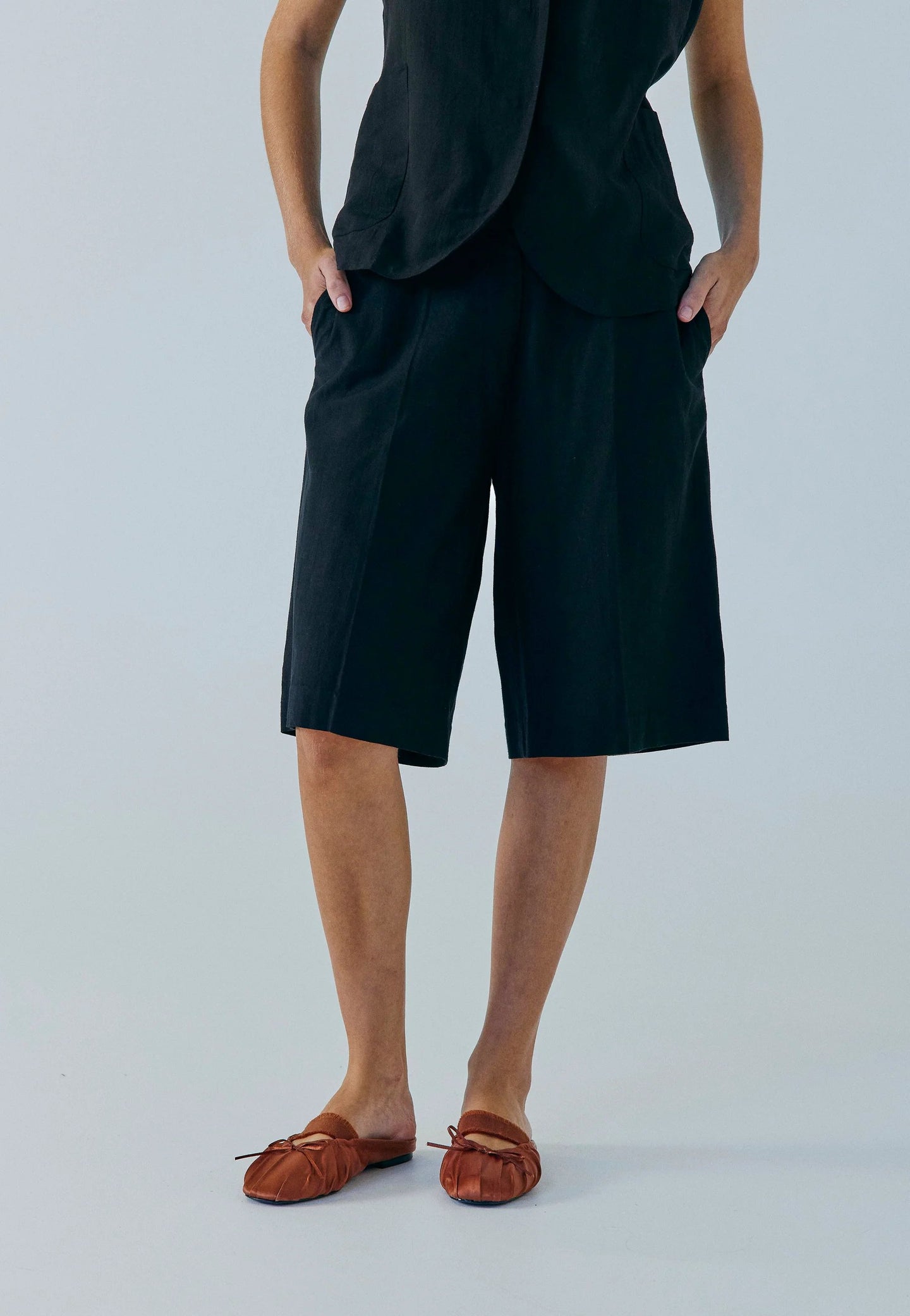 Norr Minna Shorts Zwart Dames