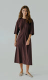 Norr Otilia Maxi Dress Donkerbruin Dames