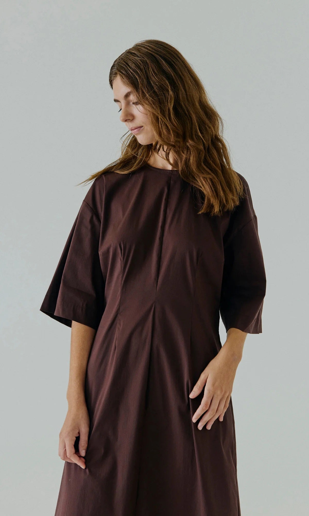 Norr Otilia Maxi Dress Donkerbruin Dames