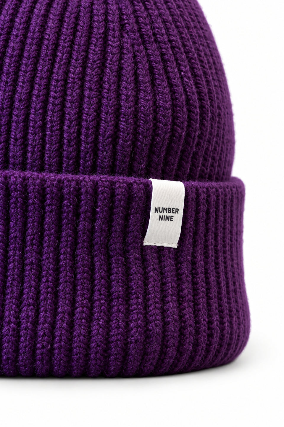 Number Nine Jazz - Recycled Wool Beanie Paars Unisex