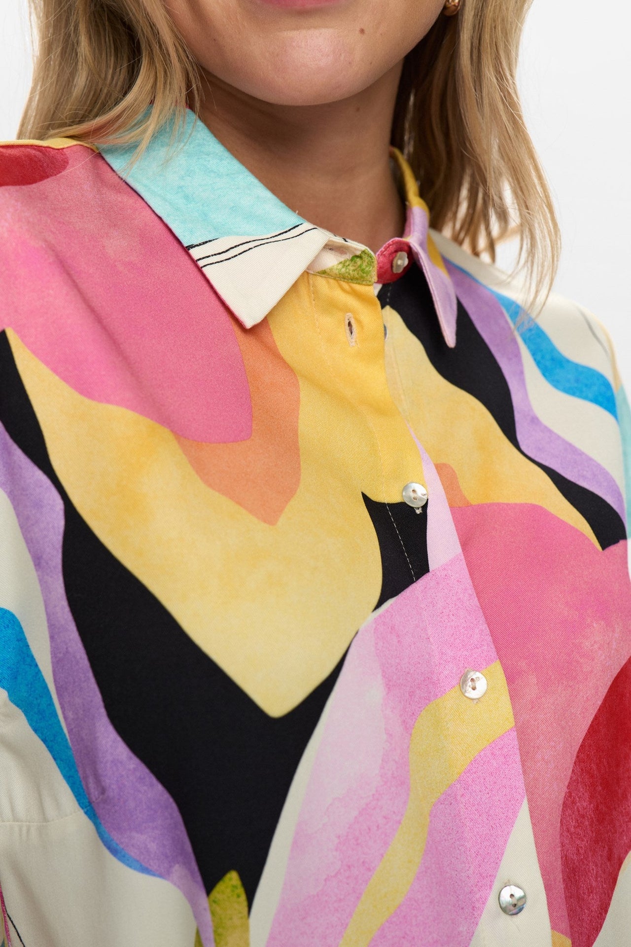 Numph Adeline Sl Shirt Roze Dames