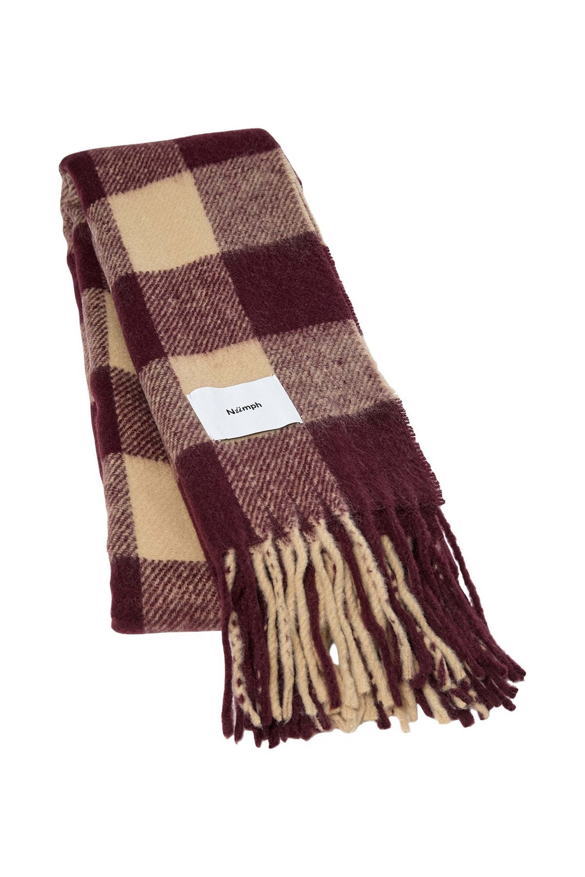 Numph Banja Scarf Donkerrood Dames