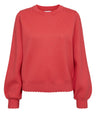 Numph Birr Solid Pullover Rood Dames