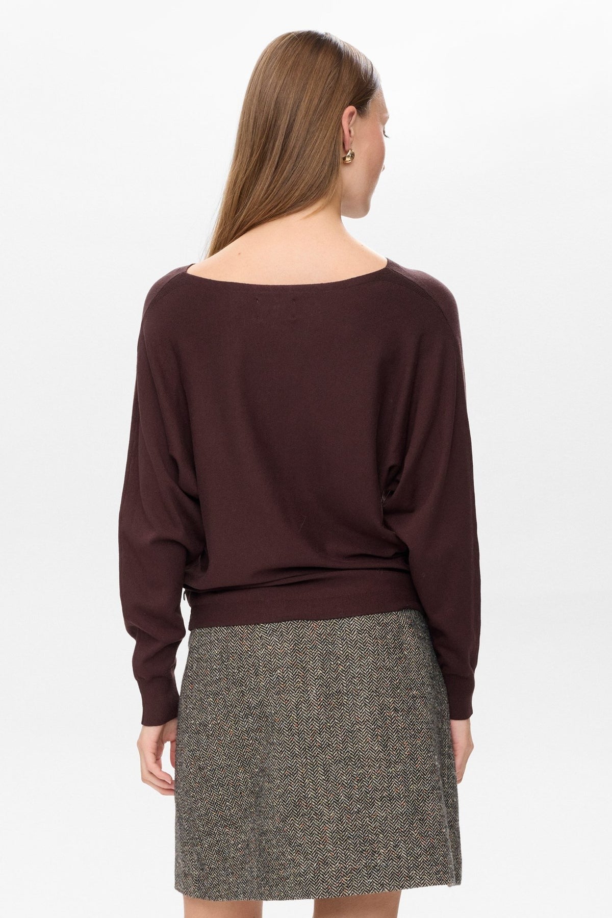 Numph Daya Pullover Donkerbruin 