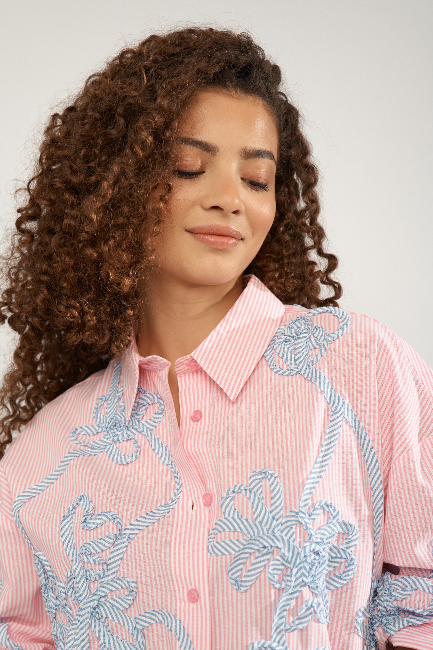 Numph Emelia Oversize Shirt Roze 