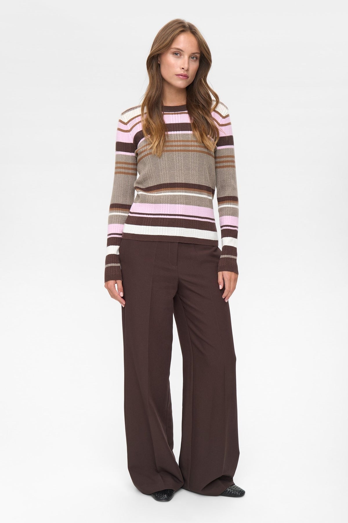 Numph Kitti Pullover Bruin Dames