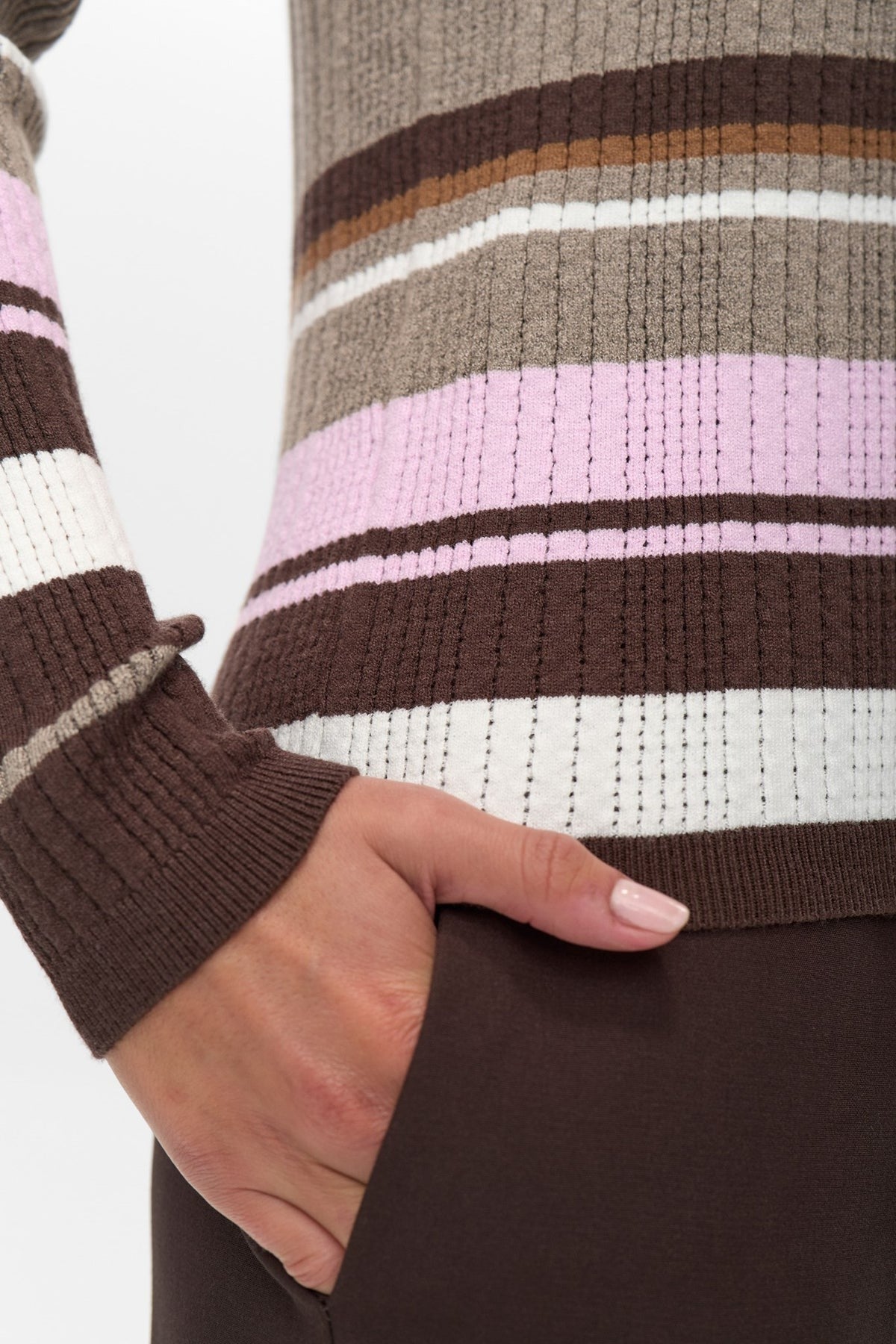 Numph Kitti Pullover Bruin Dames