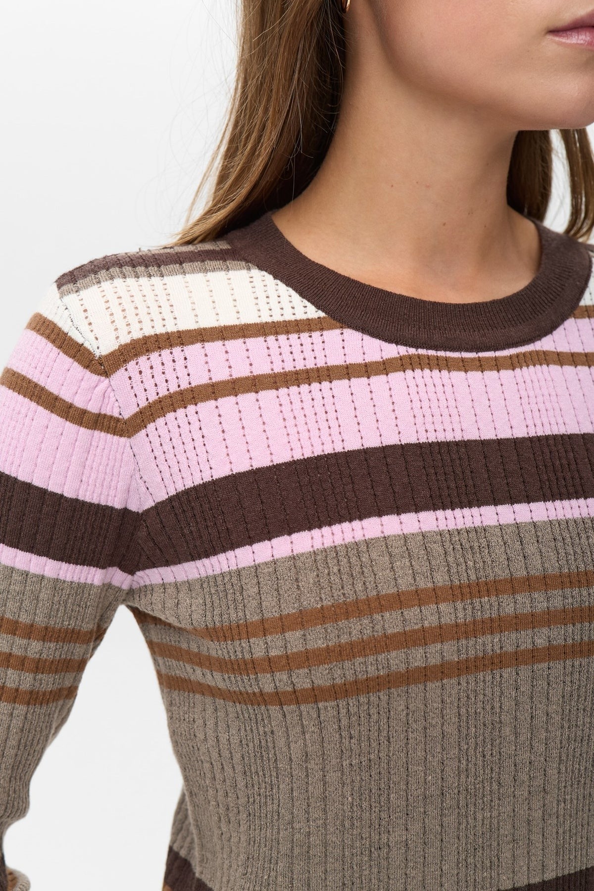 Numph Kitti Pullover Bruin Dames