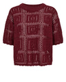 Numph Mirida Pullover Donkerrood Dames