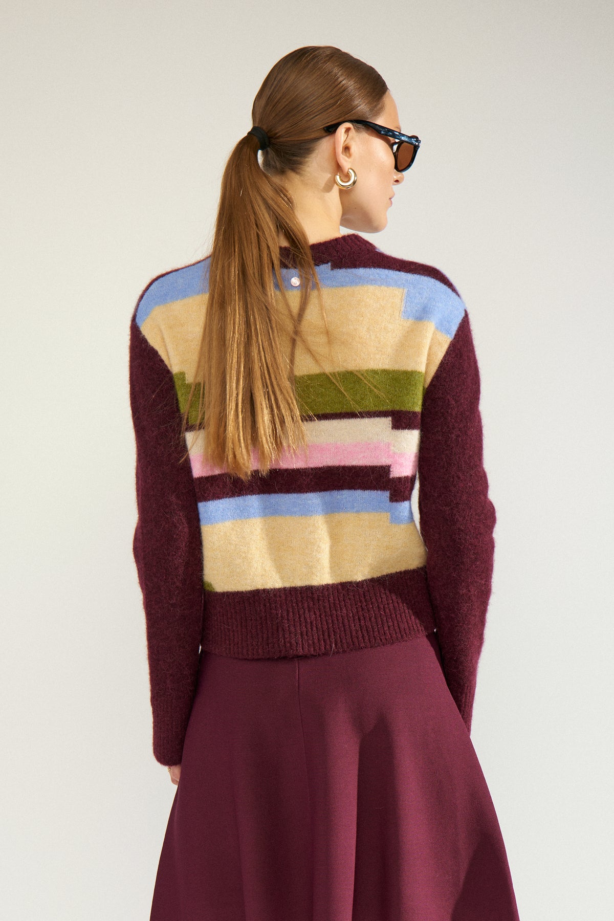 Riette Pixel Stripe pullover
