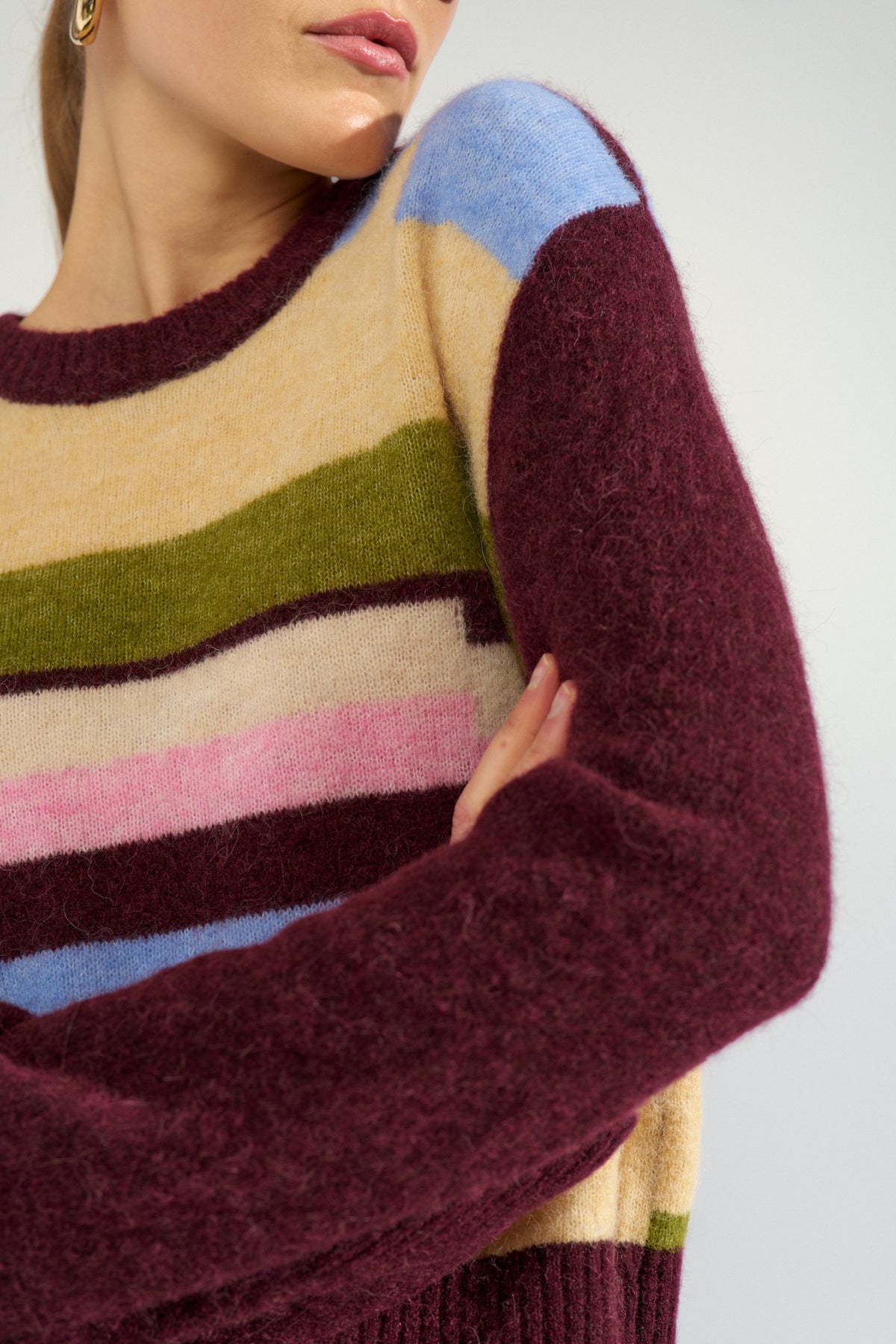 Riette Pixel Stripe pullover