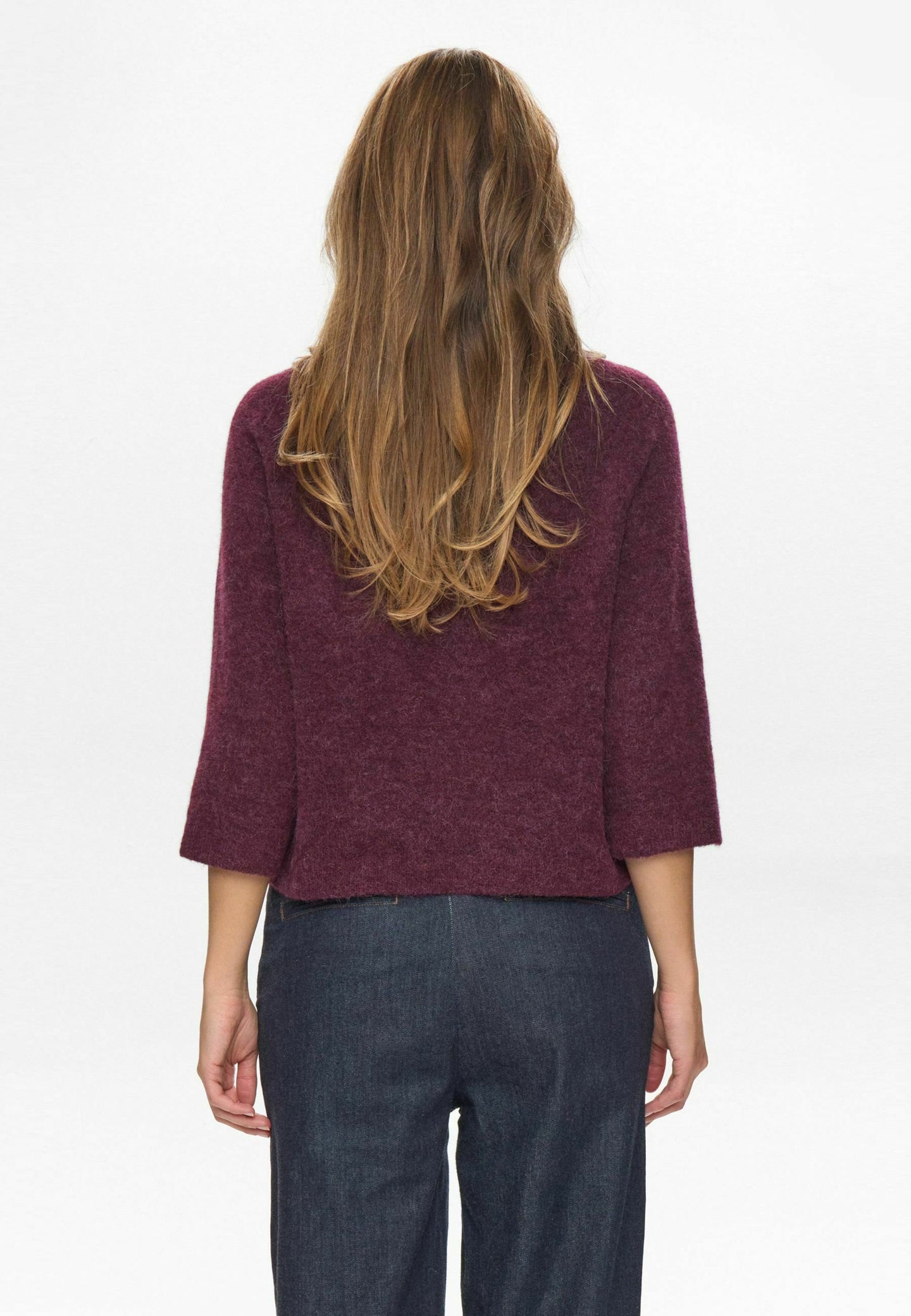 Numph Riette Selma Pulloverr Donkerrood Dames